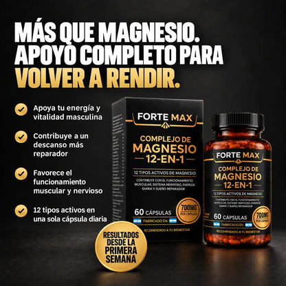 Complejo de Magnesio 12 en 1 - Forte Max